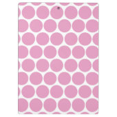 MODERNER PINK, WEISSE POLKA-PUNKTE KLEMMBRETT (Rückseite)