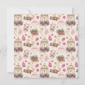 Moderner Pinsel Tee Party Brautparty Beratung Mitteilungskarte (Rückseite)