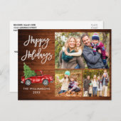 Moderner Pinselskriptwagen 3 Foto Wohn-Urlaub Postkarte (Vorne/Hinten)