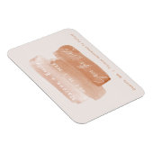 Moderner Pinselstrich Save the Date Minimalistisch Magnet (Rechte Seite)