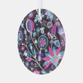 Moderner Pisley: traditionelles orientalisches Mus Ornament Aus Glas (Vorderseite links)