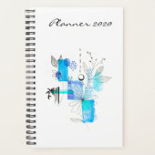 Moderner Planer 2020 Blue Art Abstrakt Neu (Vorderseite)