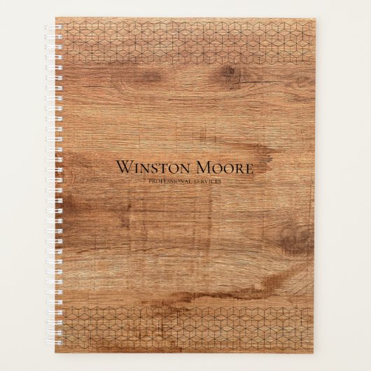 Moderner Planer für geometrische Muster aus Holz (Vorderseite)