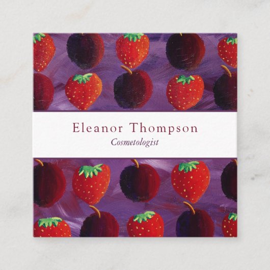 Moderner Platz Beruflich Quadratische Visitenkarte (Vorderseite)