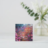 Moderner Platz - künstlerisches Blut Quadratische Visitenkarte (Stehend Vorderseite)