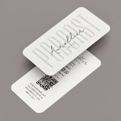 Moderner Podcaster Voice Actor Beruflich White Visitenkarte