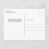 Moderner Polizeibeamter Abschluss Thin Blue Line i Einladungspostkarte (Rückseite)