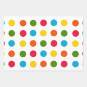 Moderner Polka Dot Geschenkpapier Set (Vorderseite 2)