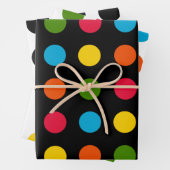 Moderner Polka Dot Geschenkpapier Set (Beispiel)