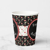 Moderner Polka Dot Pappbecher (Rechts)