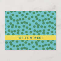 Moderner Polka Dot Wir haben die Ankündigung versc