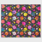 Moderner Polka Dots Stil Geschenkpapier (Flach)