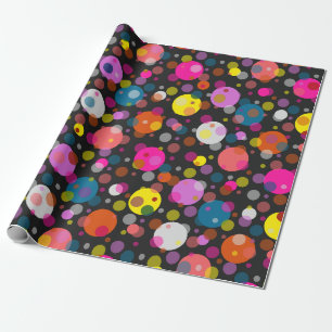 Moderner Polka Dots Stil Geschenkpapier