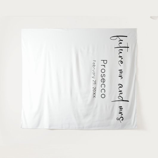 Moderner Polterabend Wandteppich (Vorderseite (Horizontal))