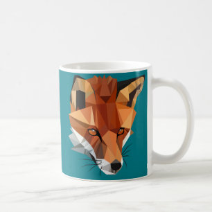 Moderner Polygon Fox kundenspezifisch Kaffeetasse