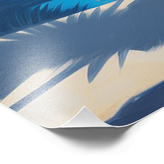 Moderner Pool Mitte des Jahrhunderts Fotodruck (Ecke)