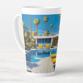 Moderner Pool Mitte des Jahrhunderts Milchtasse (Linke Ecke)