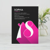 Moderner Pop-18. Geburtstags-Party Einladungen (Stehend Vorderseite)