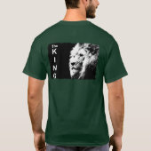 Moderner Pop Art Lion Template Deep Forest Green T-Shirt (Rückseite)