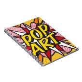 Moderner POP ART Retro Comic Book Notebook Notizblock (Rechte Seite)