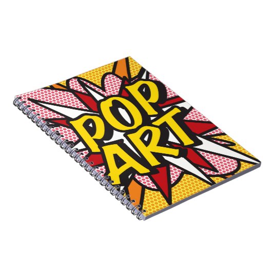 Moderner POP ART Retro Comic Book Notebook Notizblock (Rechte Seite)