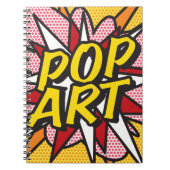 Moderner POP ART Retro Comic Book Notebook Notizblock (Vorderseite)