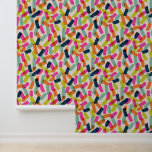 Moderner Pop Colorful Confetti Tapete<br><div class="desc">Moderne und Pop Tapete mit bunten Konfettentöten.</div>