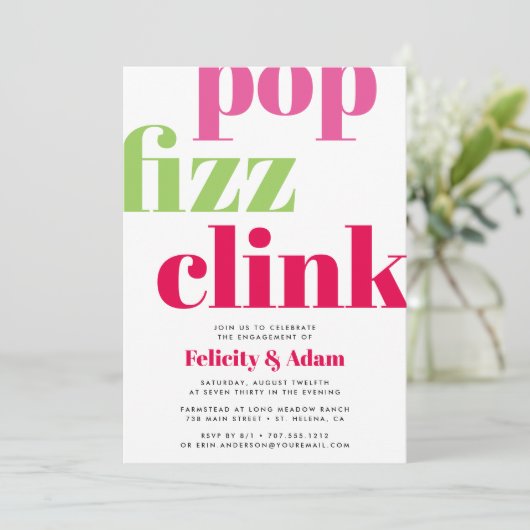 Moderner Pop | Einladung der Interessengruppe (Stehend Vorderseite)