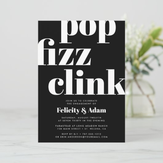 Moderner Pop | Einladung der Interessengruppe (Stehend Vorderseite)