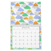 Moderner Pop hell zeitgenössisches Muster Kalender (Mär 2026)