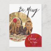 Moderner Pop in Rot-Urlaub Postkarte (Vorderseite)