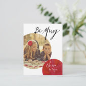 Moderner Pop in Rot-Urlaub Postkarte (Stehend Vorderseite)