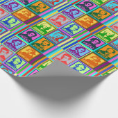 Moderner Pop Klassische Musik Komponisten Geschenkpapier (Ecke)