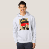 Moderner Pop Kunst Mysteriöse Frauen hinter Farben Hoodie (Vorne ganz)