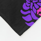 Moderner Pop-Kunst-Rosen-Kuss-Druck-BlumenFleece Fleecedecke (Ecke)