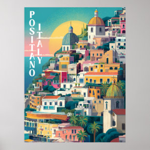 Moderner Positano-Weg Poster