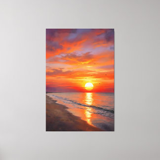 Moderner Poster Natur Sonnenuntergang Leinwanddruc Leinwanddruck