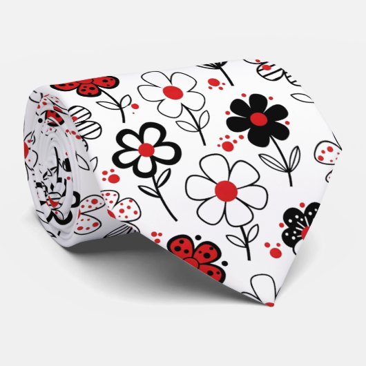 Moderner Power der Blume Krawatte (Gerollt)