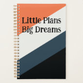 Moderner Power-Planer – Orange, Navy & Grau-Theme Planer (Vorderseite)