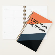 Moderner Power-Planer – Orange, Navy & Grau-Theme