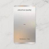 Moderner Premium Seidenpapier Glamour Silver Luxur Visitenkarte (Vorderseite)