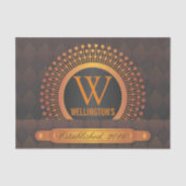 Moderner Preppy personalisierter Seidenpapier (Vorderseite)