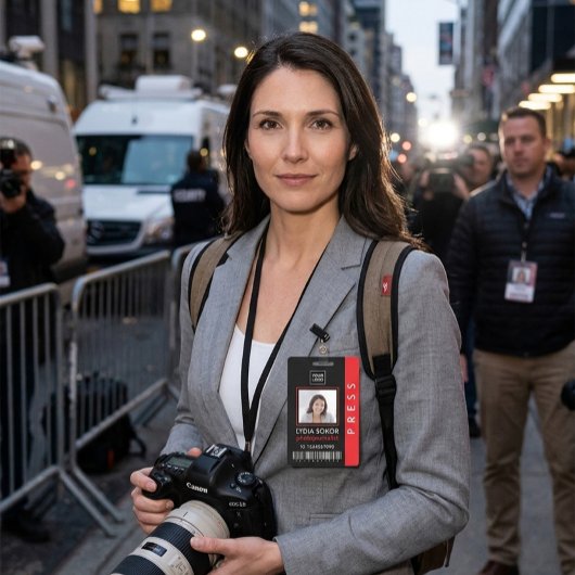 Moderner Presseausweis Ausweis