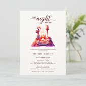 Moderner Probe Abendtisch Einladung (Stehend Vorderseite)