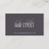 Moderner professioneller Haarstylist High-End Visitenkarte (Vorderseite)
