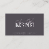 Moderner professioneller Haarstylist High-End Visitenkarte (Vorderseite)