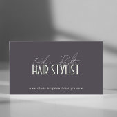 Moderner professioneller Haarstylist High-End Visitenkarte