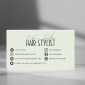 Moderner professioneller Haarstylist High-End Visitenkarte