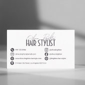 Moderner professioneller Haarstylist High-End Visitenkarte