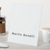 Moderner professioneller PlainCustom eigener Name Sockelschild (In Situ)